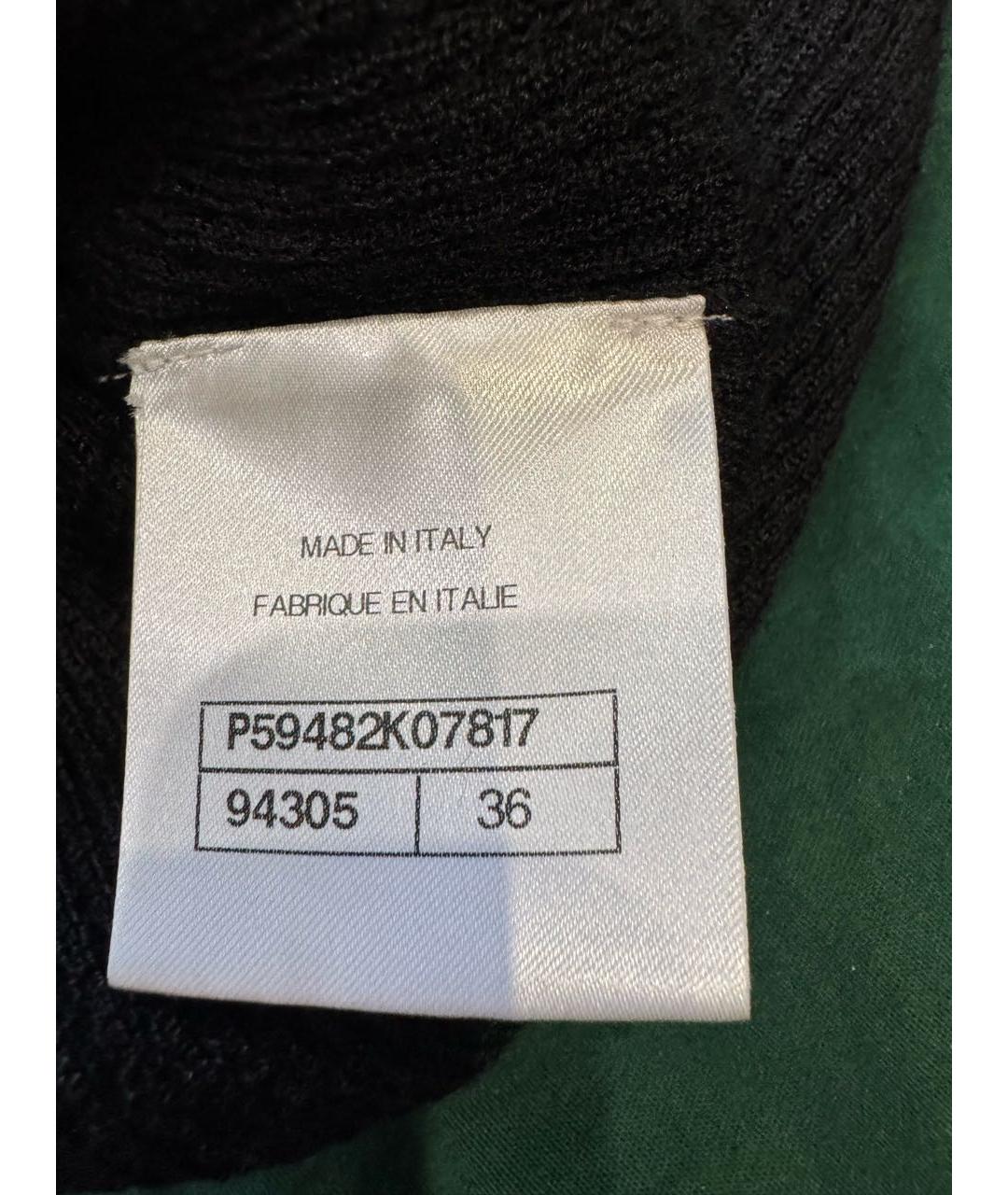 CHANEL Черный кашемировый джемпер / свитер, фото 4