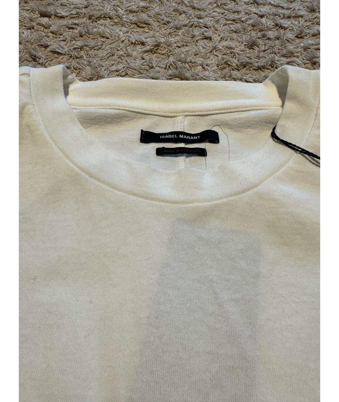 ISABEL MARANT Белая хлопковая футболка, фото 3