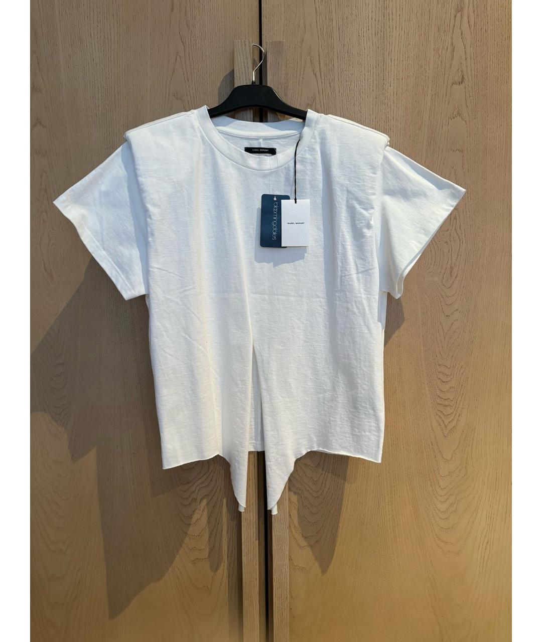 ISABEL MARANT Белая хлопковая футболка, фото 4