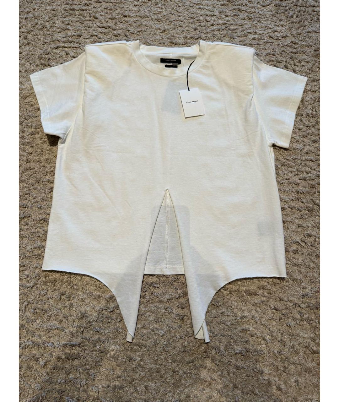 ISABEL MARANT Белая хлопковая футболка, фото 5