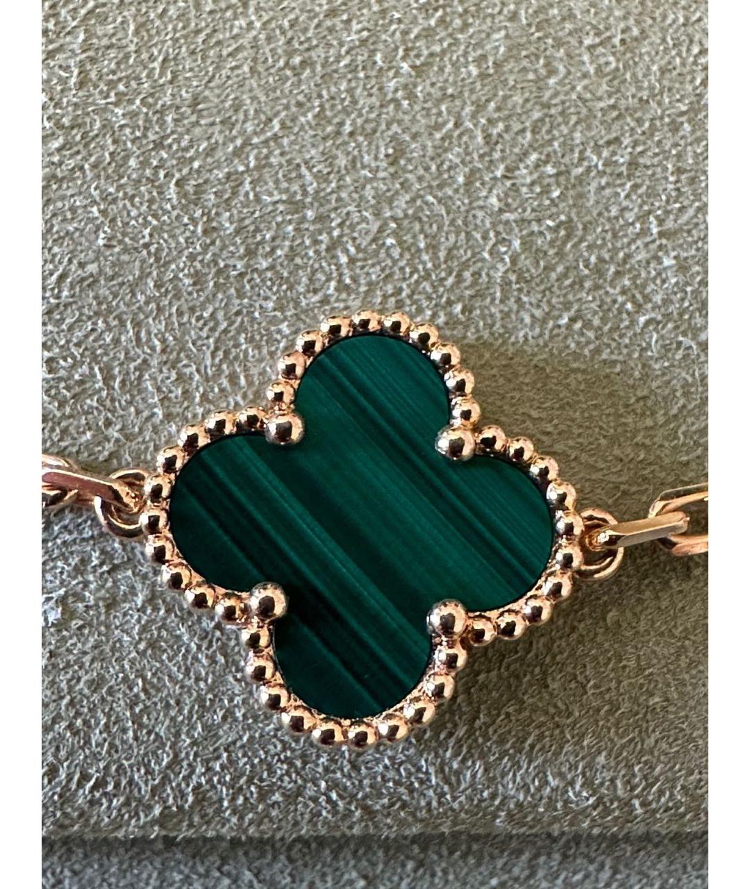 VAN CLEEF & ARPELS Зеленые колье из желтого золота, фото 5