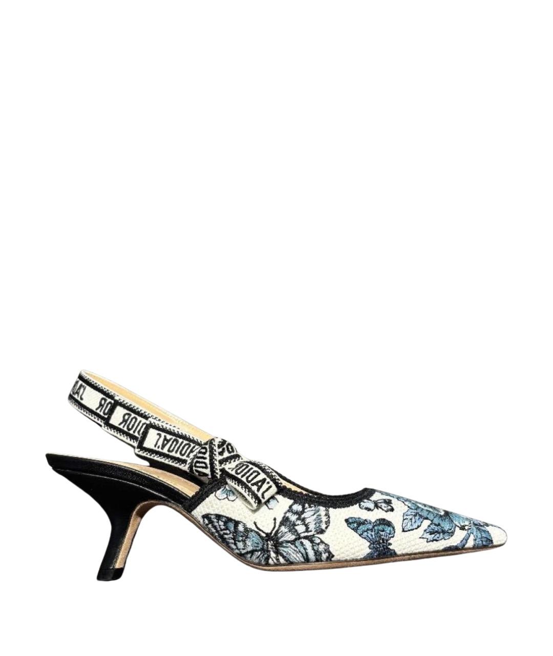 CHRISTIAN DIOR Мульти текстильные туфли, фото 1