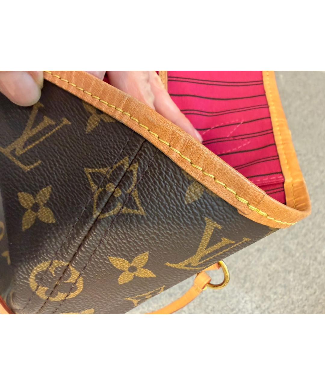 LOUIS VUITTON Коричневая сумка тоут, фото 5