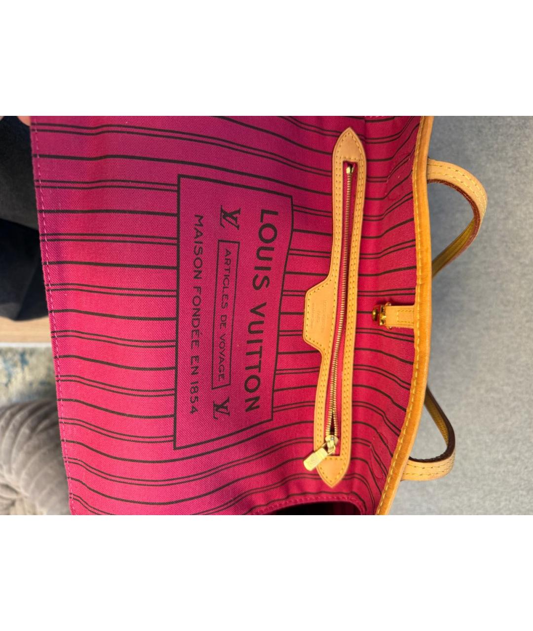 LOUIS VUITTON Коричневая сумка тоут, фото 7