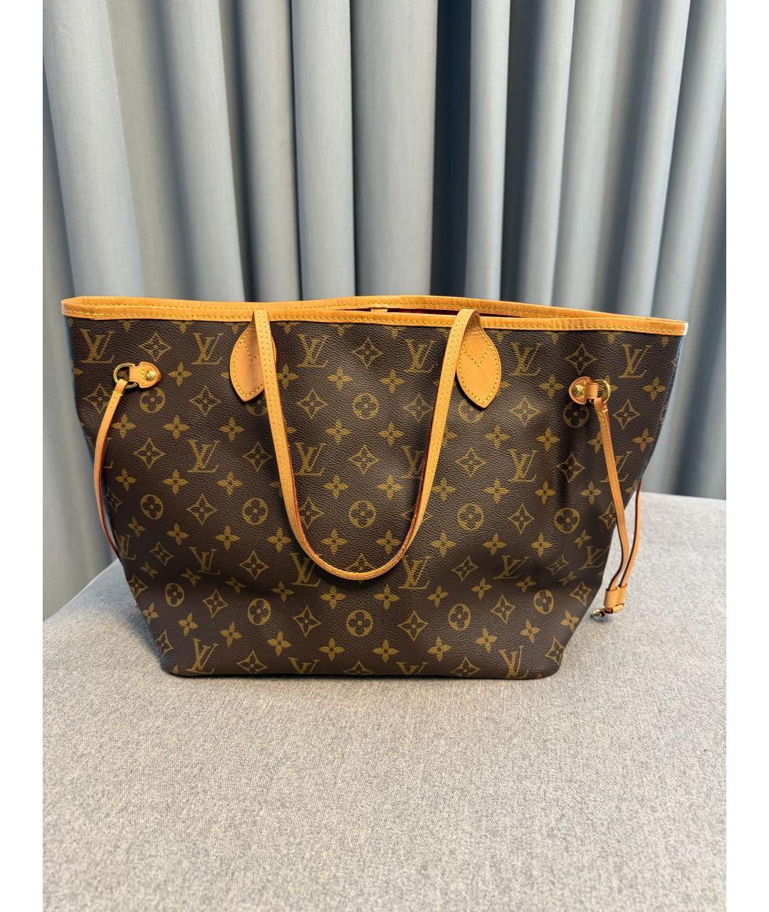 LOUIS VUITTON Коричневая сумка тоут, фото 8