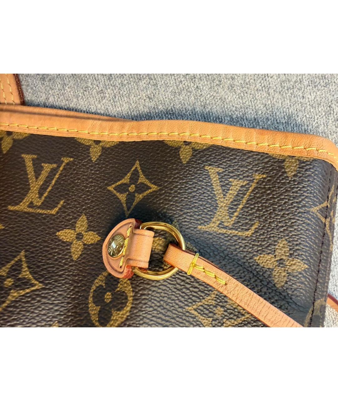 LOUIS VUITTON Коричневая сумка тоут, фото 3