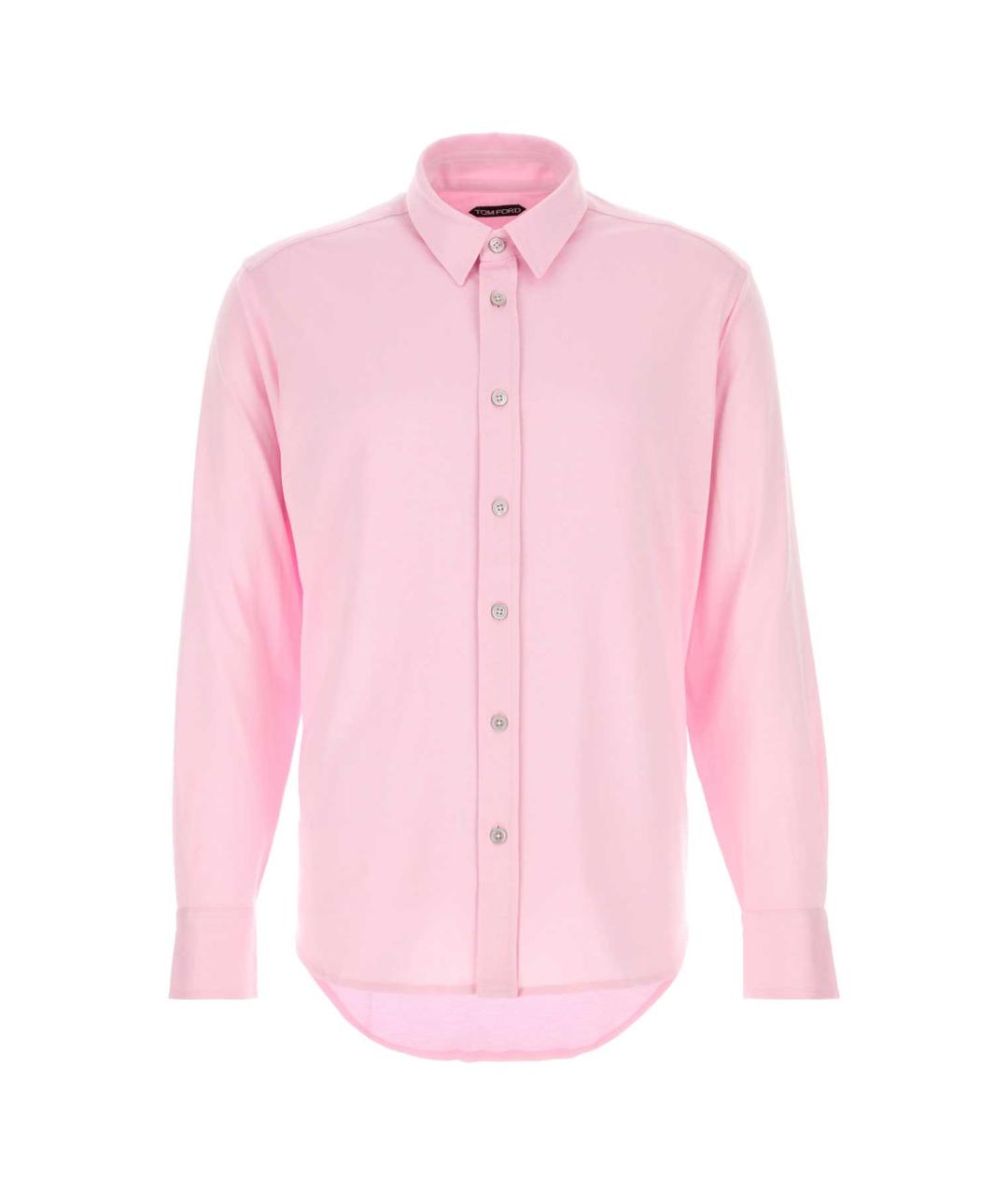 TOM FORD Розовая шелковая кэжуал рубашка, фото 1