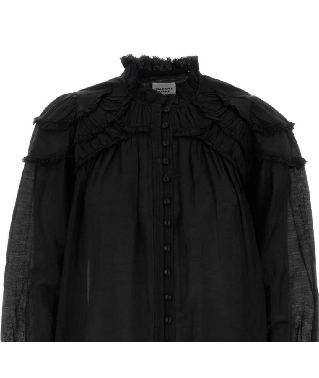 ISABEL MARANT Черная хлопковая блузы, фото 3