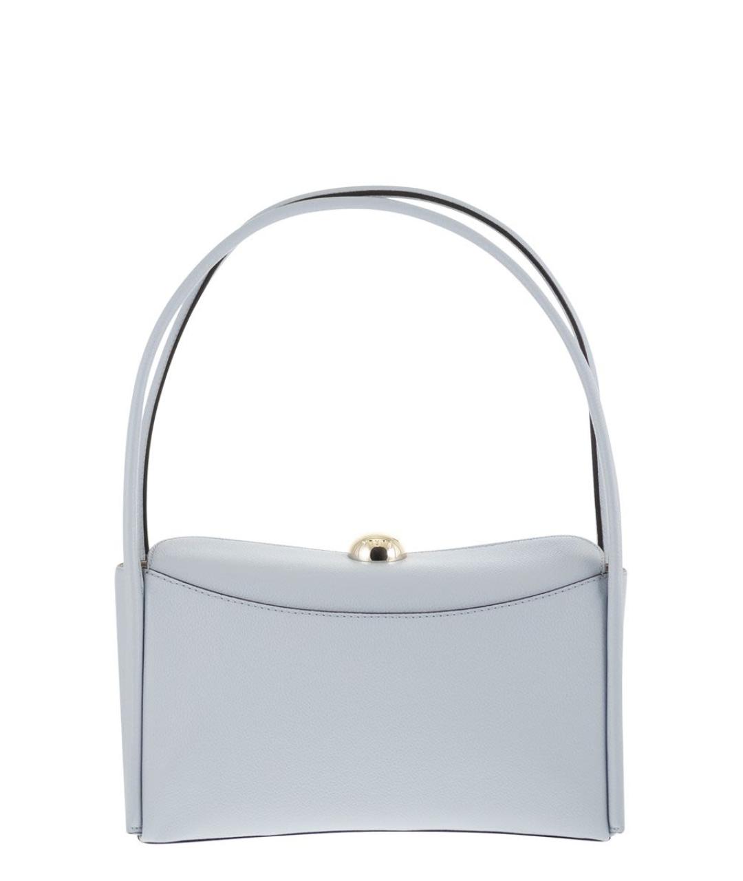 FURLA Голубая кожаная сумка через плечо, фото 2