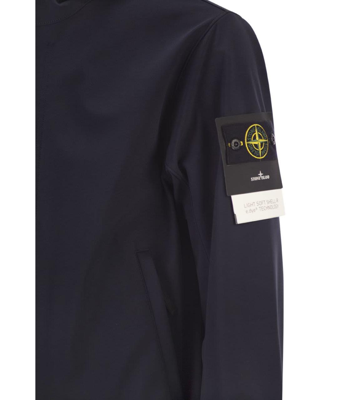 STONE ISLAND Синяя полиэстеровая куртка, фото 4