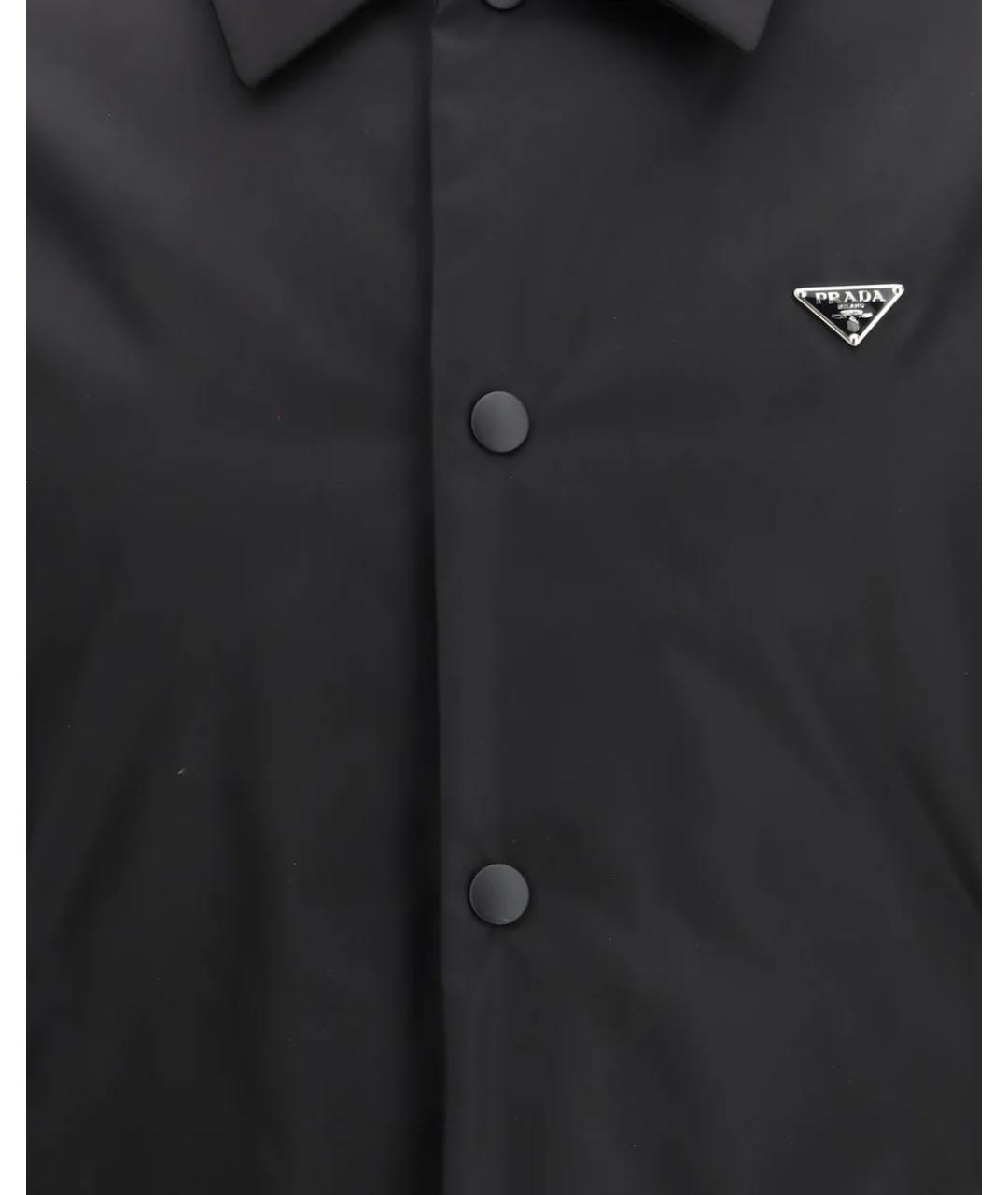 PRADA Черная полиамидовая куртка, фото 3
