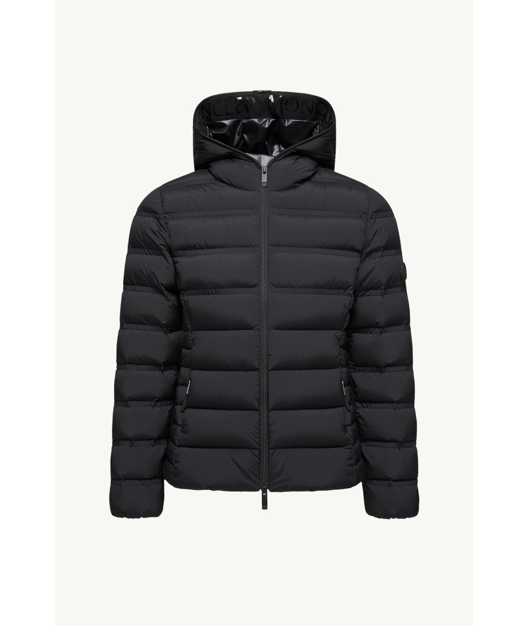 MONCLER Черный полиамидовый пуховик, фото 6