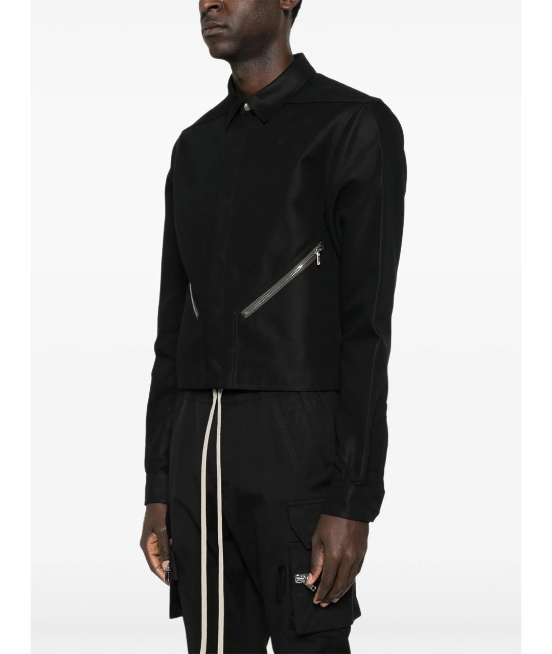 RICK OWENS Черная хлопковая куртка, фото 3