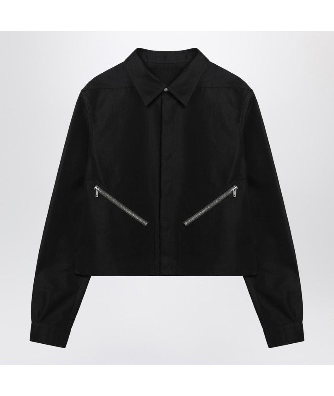 RICK OWENS Черная хлопковая куртка, фото 6