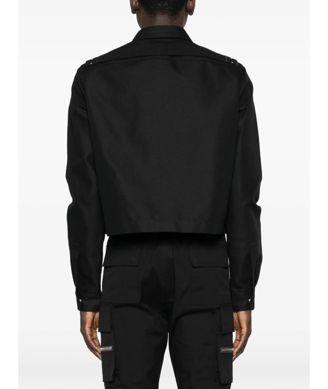 RICK OWENS Черная хлопковая куртка, фото 4