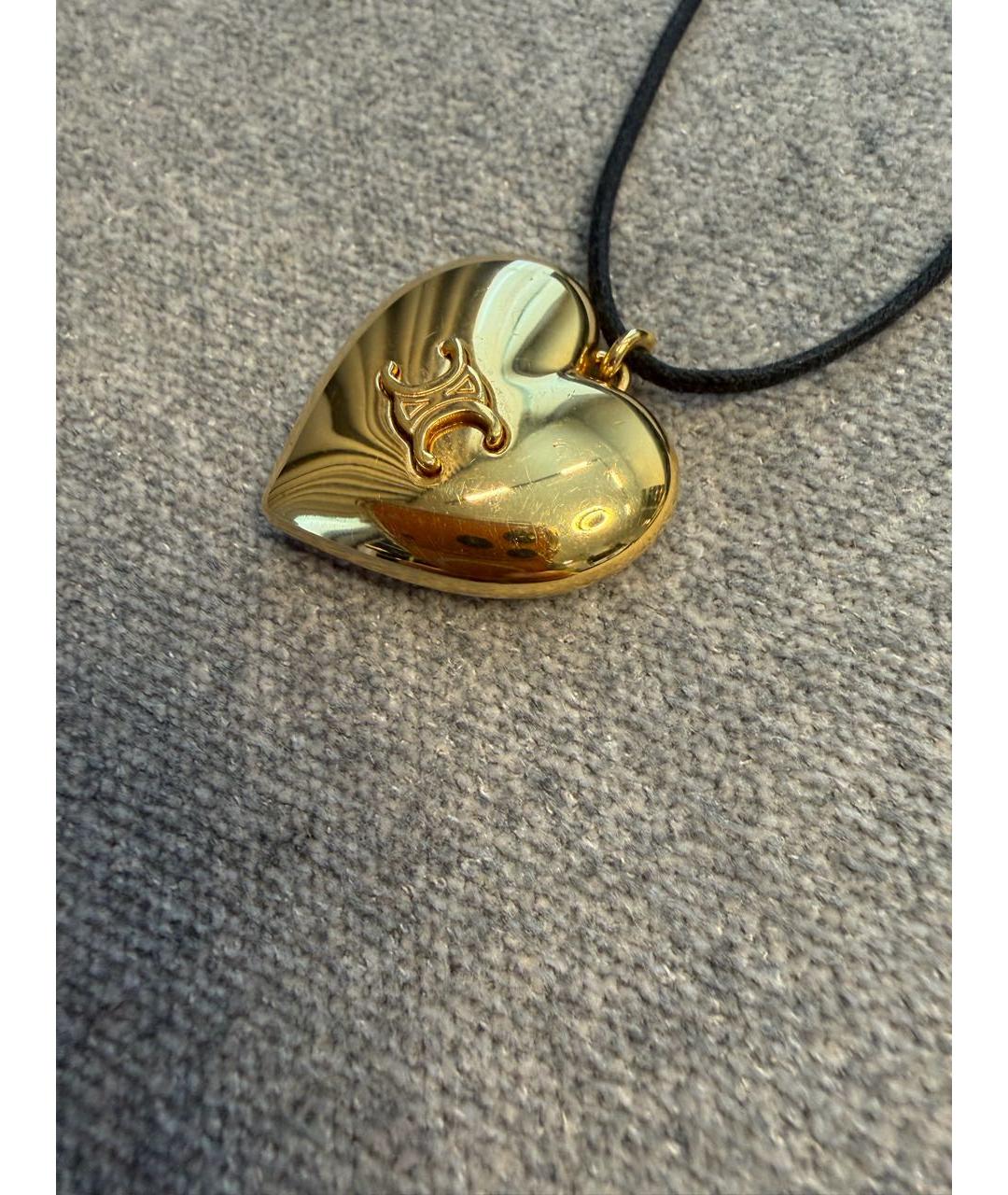 CELINE Золотой кулон, фото 2