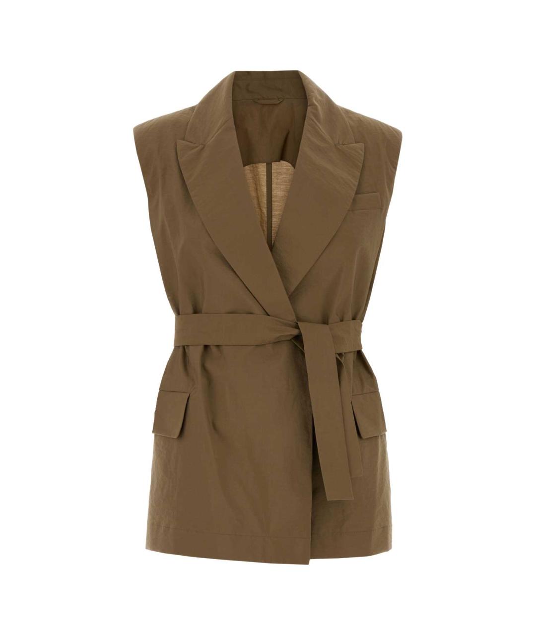 BRUNELLO CUCINELLI Бежевый хлопковый жилет, фото 1