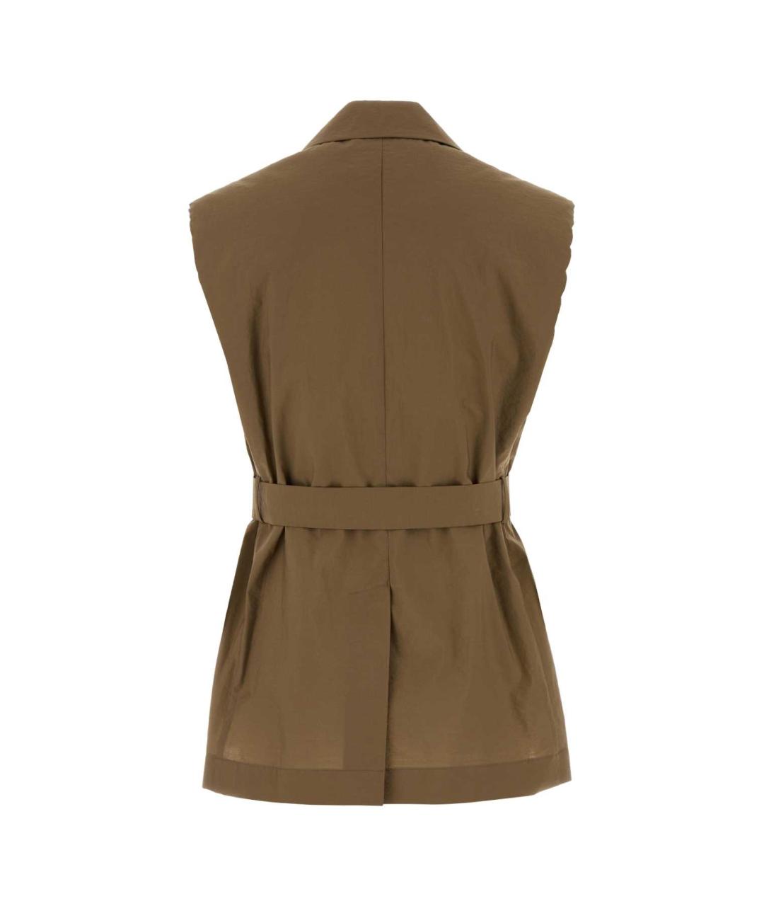 BRUNELLO CUCINELLI Бежевый хлопковый жилет, фото 2