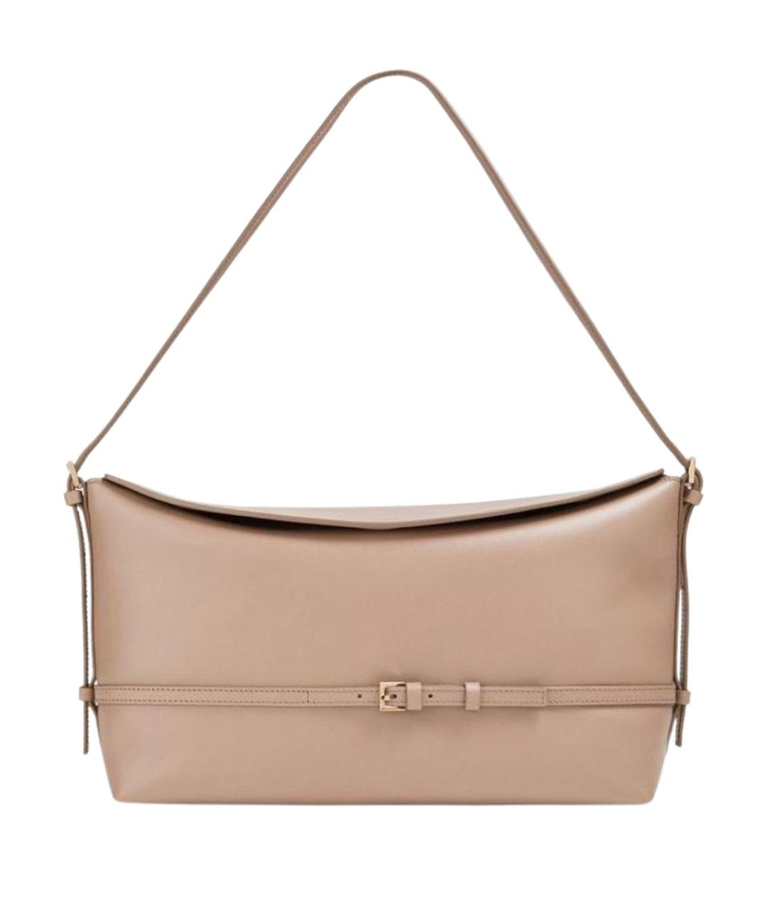 LOULOU STUDIO Бежевая кожаная сумка с короткими ручками, фото 1