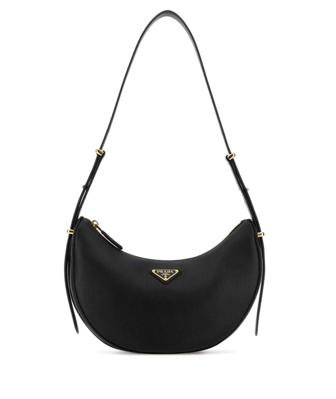 PRADA Черная кожаная сумка через плечо, фото 1