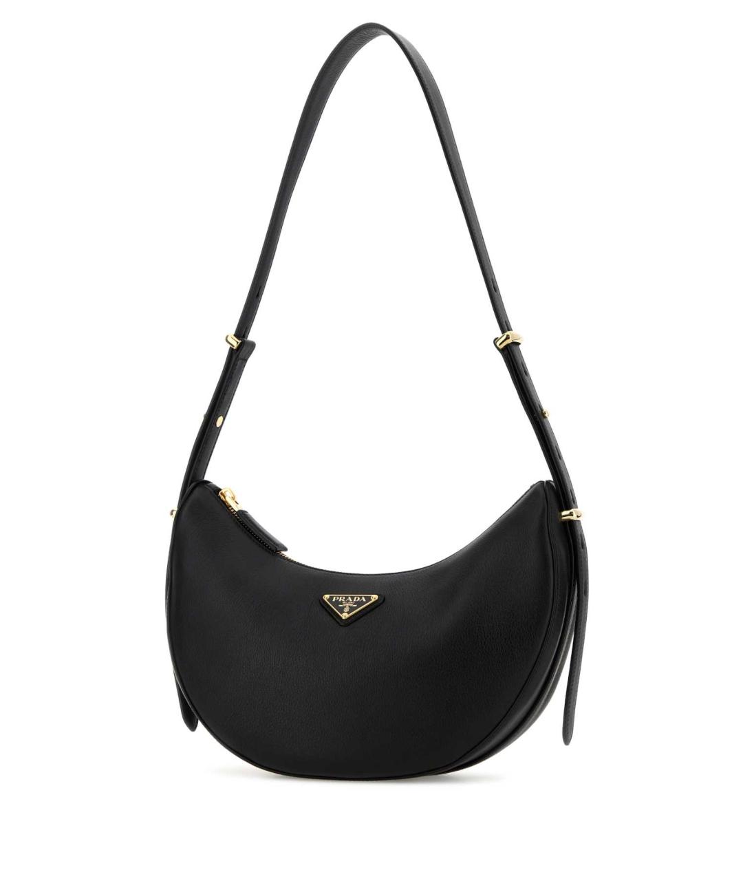 PRADA Черная кожаная сумка через плечо, фото 2