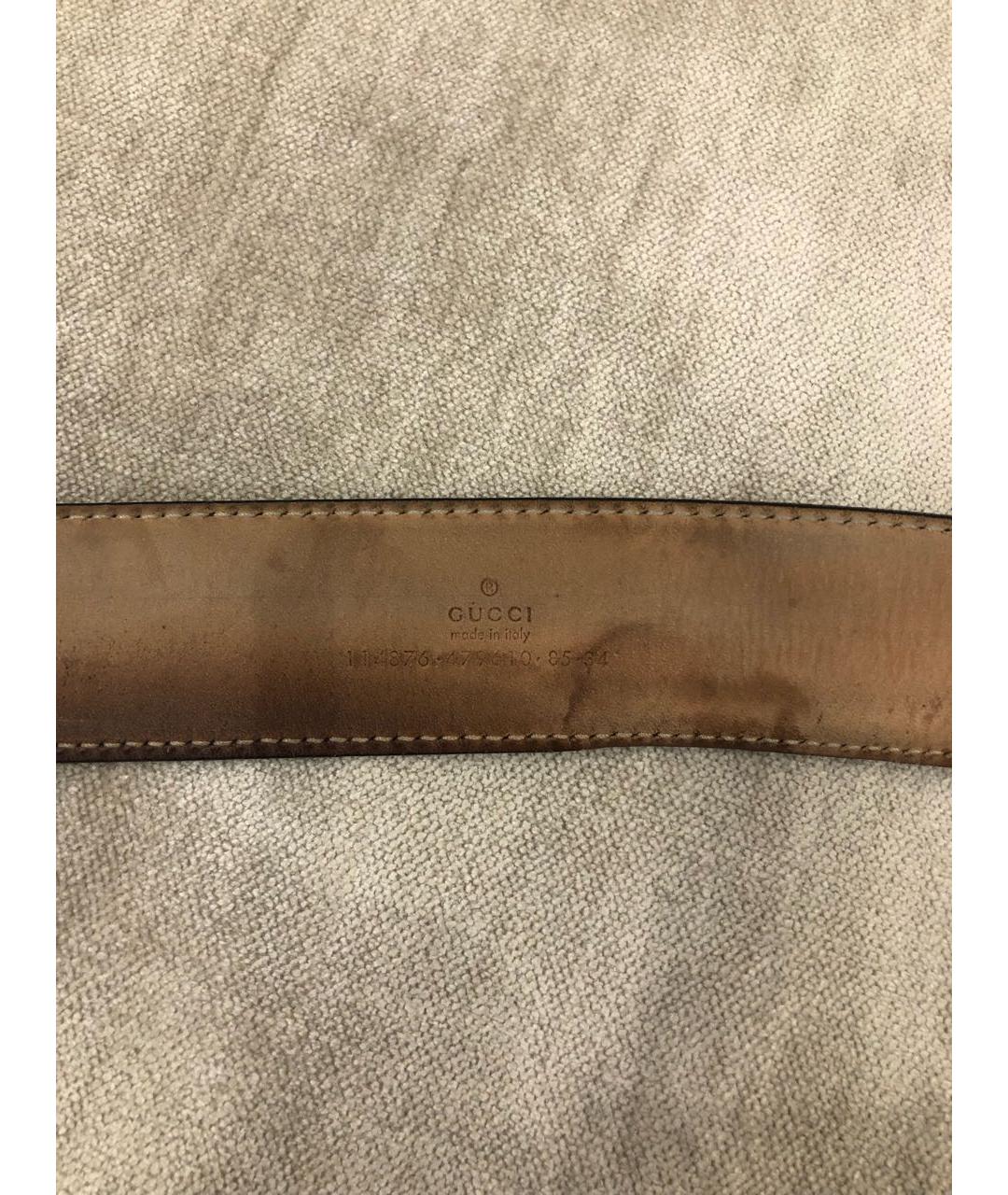 GUCCI Черный кожаный ремень, фото 3