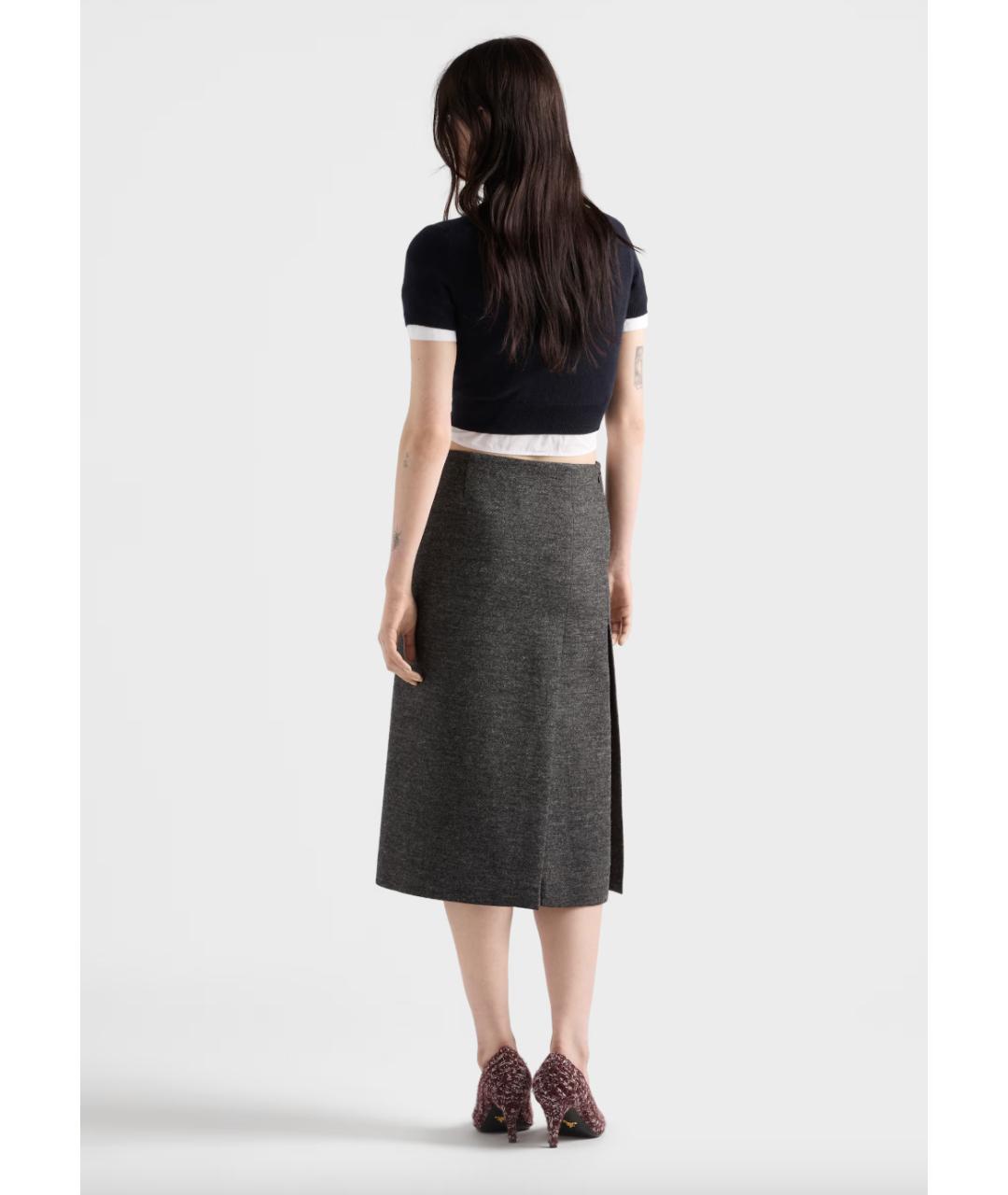 PRADA Темно-синий кашемировый джемпер / свитер, фото 5