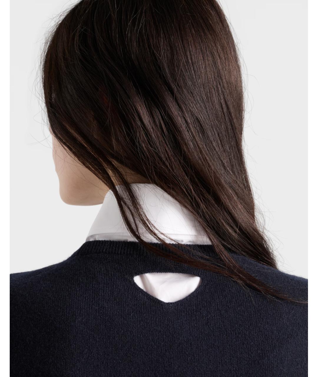 PRADA Темно-синий кашемировый джемпер / свитер, фото 3