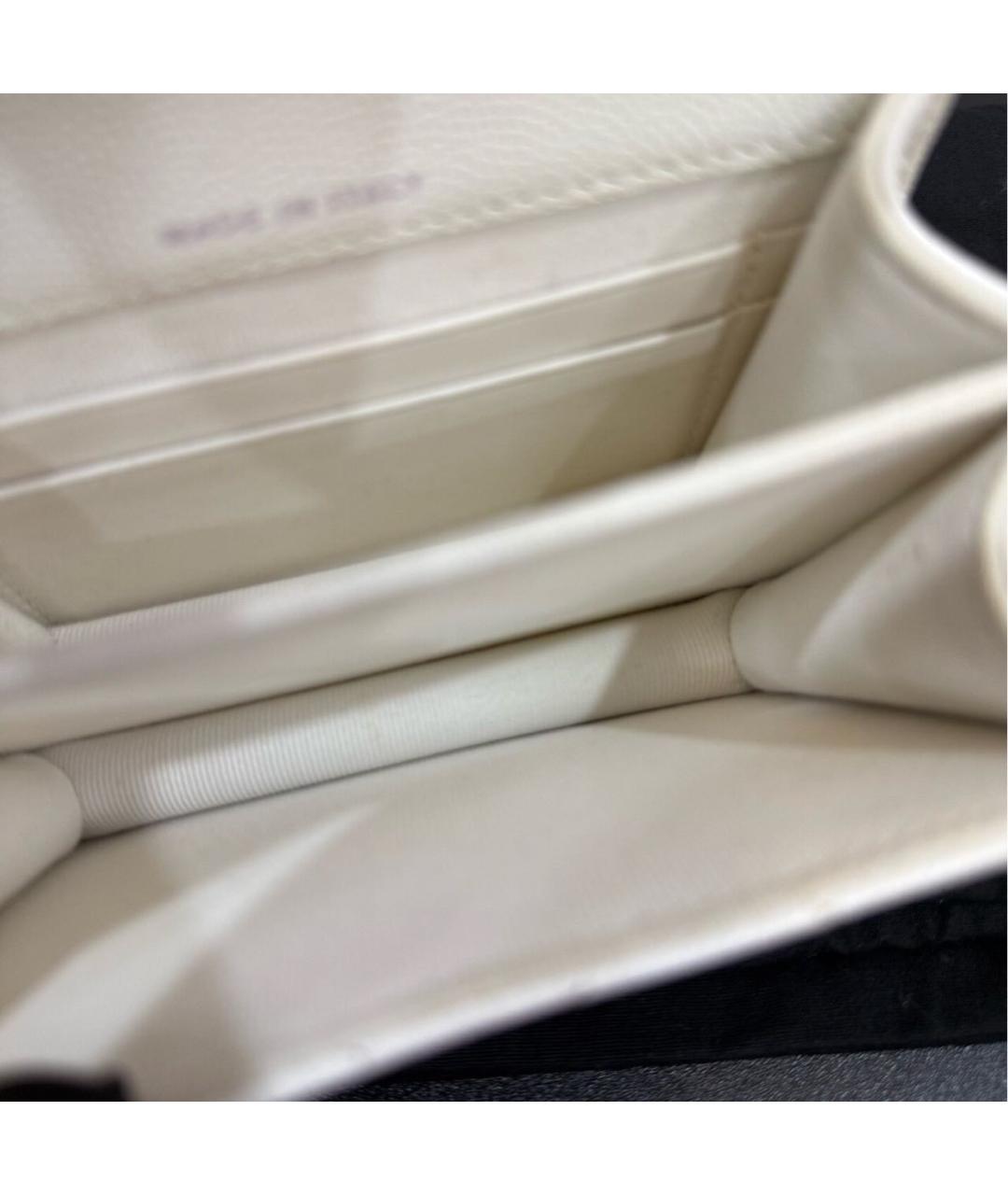 CHANEL Белая кожаная сумка через плечо, фото 7