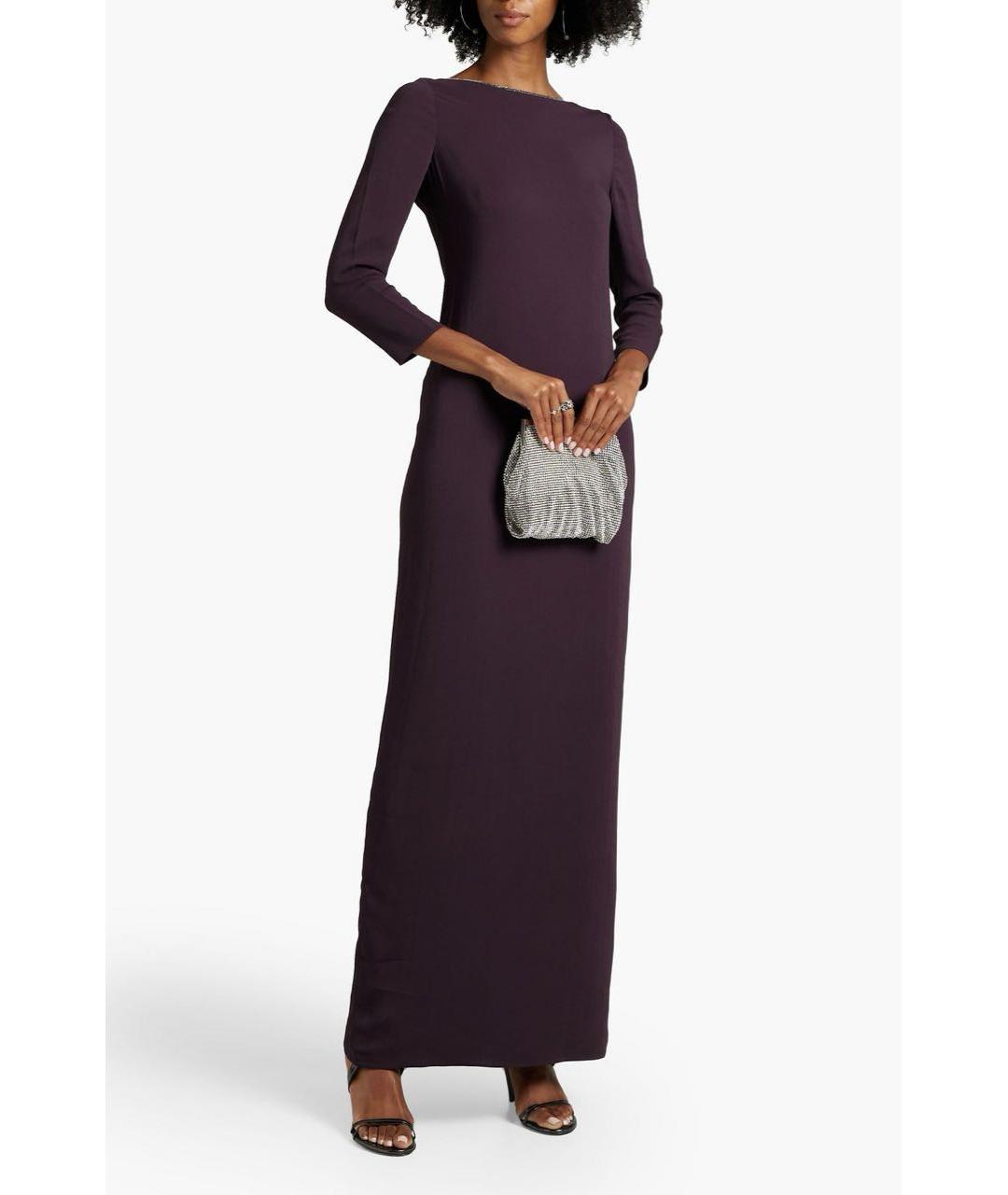 FABIANA FILIPPI Бордовое вискозное вечернее платье, фото 2