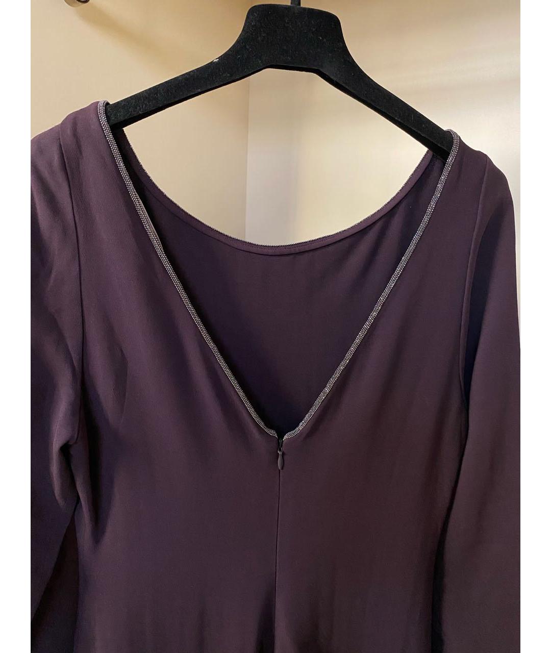 FABIANA FILIPPI Бордовое вискозное вечернее платье, фото 6