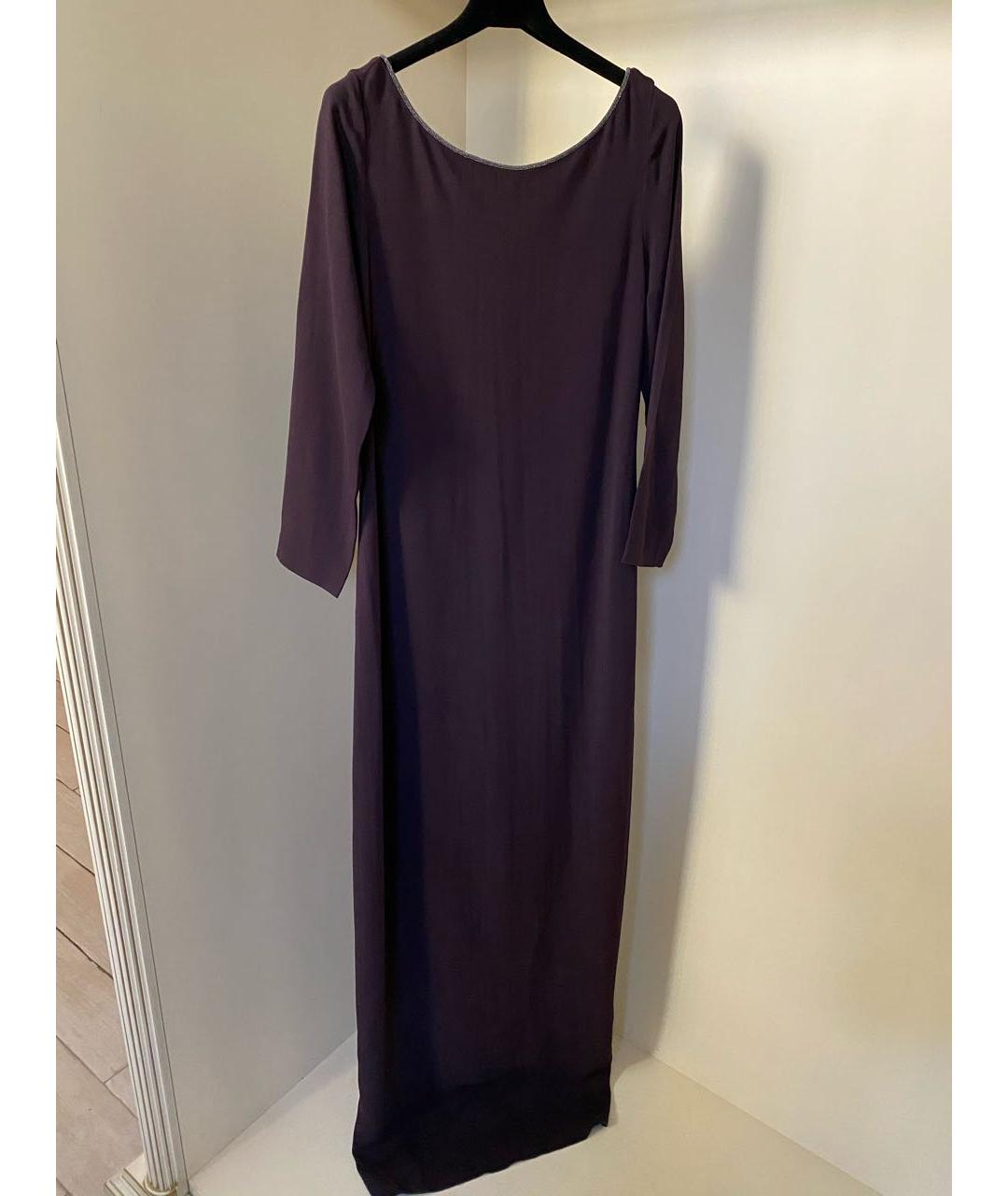 FABIANA FILIPPI Бордовое вискозное вечернее платье, фото 4