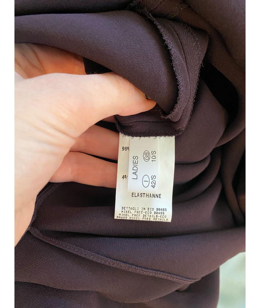 FABIANA FILIPPI Бордовое вискозное вечернее платье, фото 7