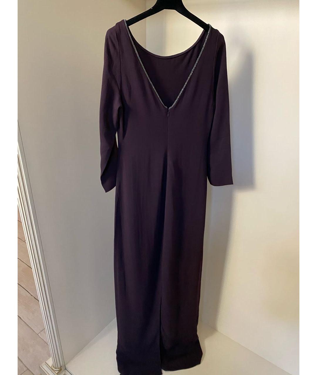 FABIANA FILIPPI Бордовое вискозное вечернее платье, фото 5