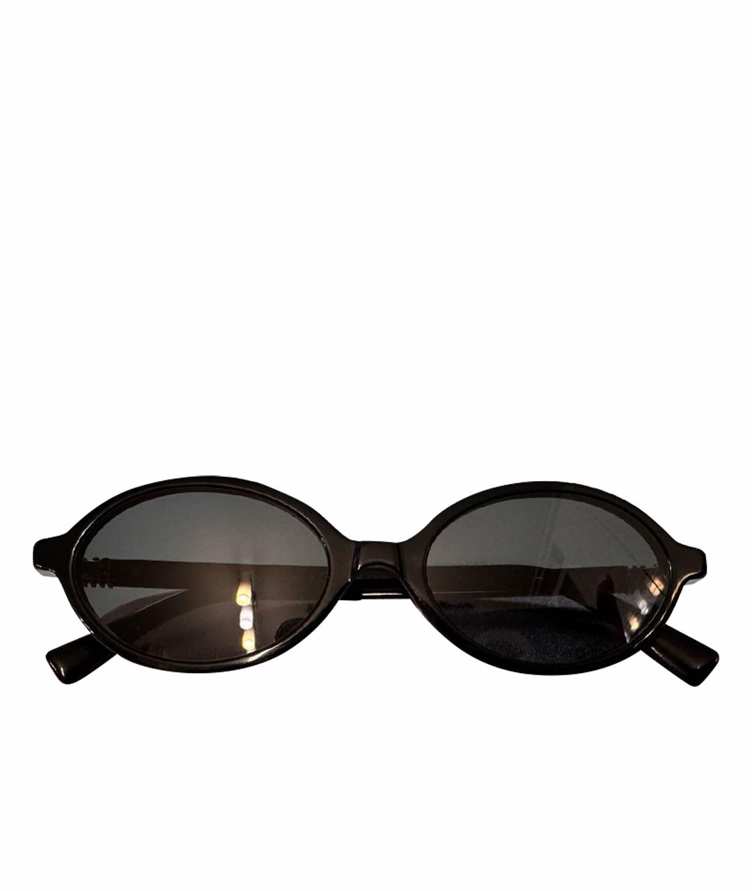 MIU MIU Черные пластиковые солнцезащитные очки, фото 1