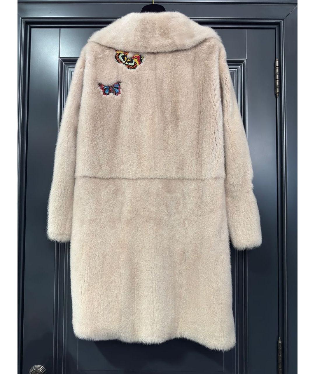 VALENTINO Розовая меховая шуба, фото 3