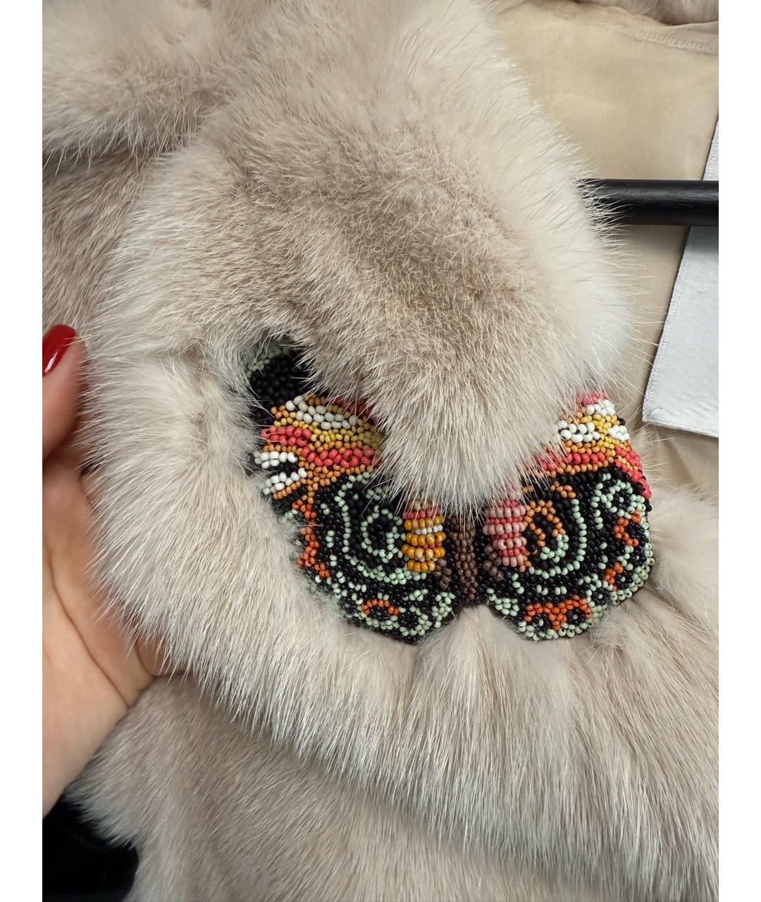 VALENTINO Розовая меховая шуба, фото 7