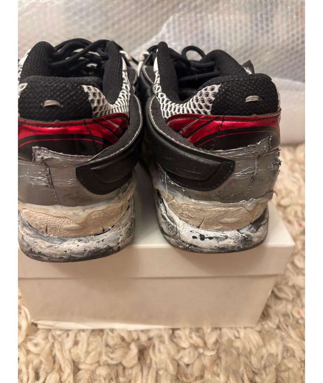 MAISON MARGIELA Белые кожаные низкие кроссовки / кеды, фото 4