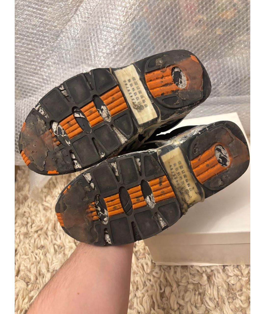 MAISON MARGIELA Белые кожаные низкие кроссовки / кеды, фото 5