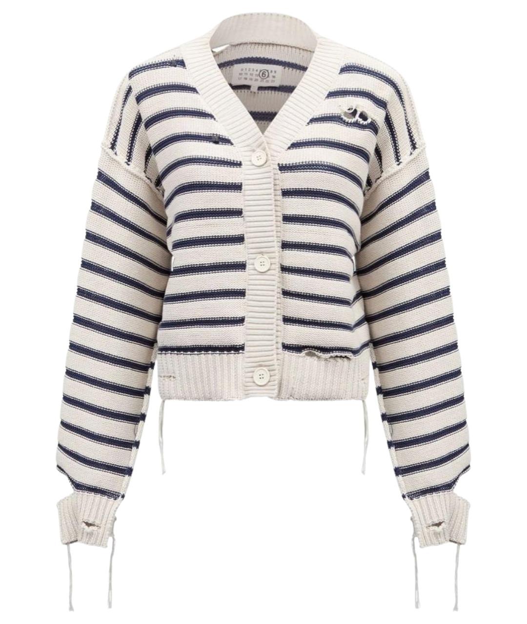 MM6 MAISON MARGIELA Синий хлопковый кардиган, фото 1