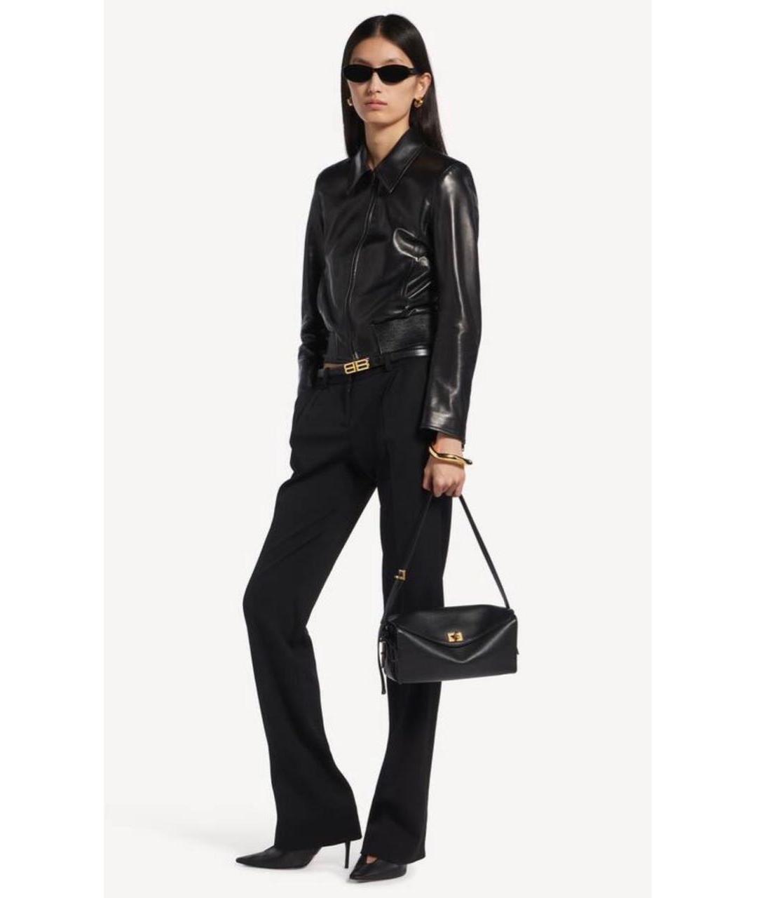 BALENCIAGA Черная кожаная сумка тоут, фото 2