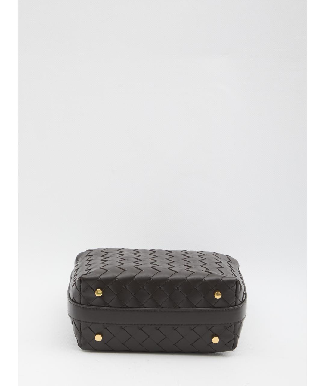 BOTTEGA VENETA Коричневая кожаная сумка через плечо, фото 3