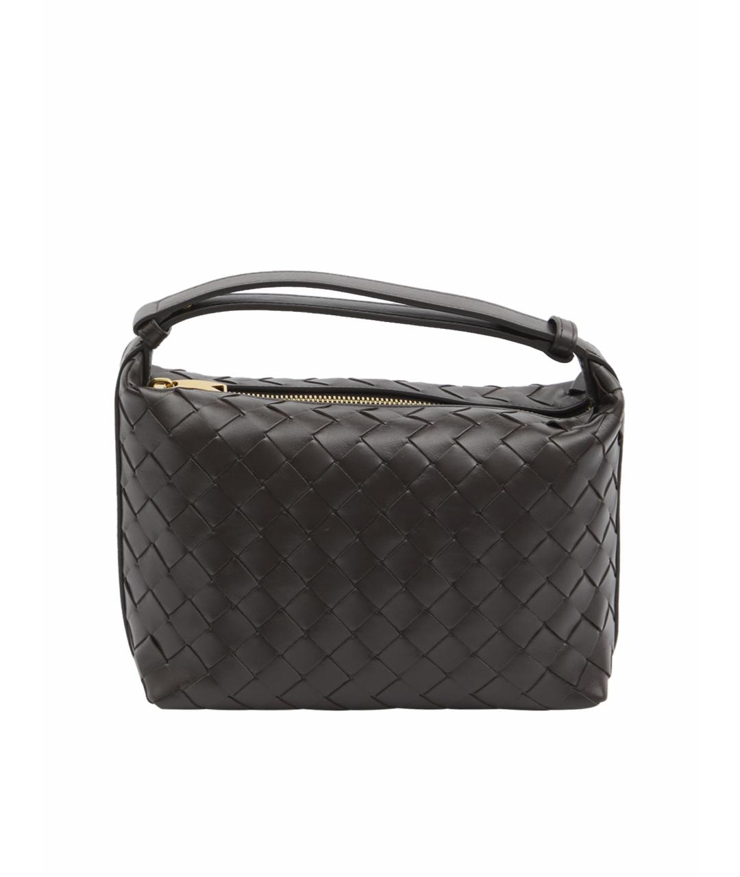 BOTTEGA VENETA Коричневая кожаная сумка через плечо, фото 1