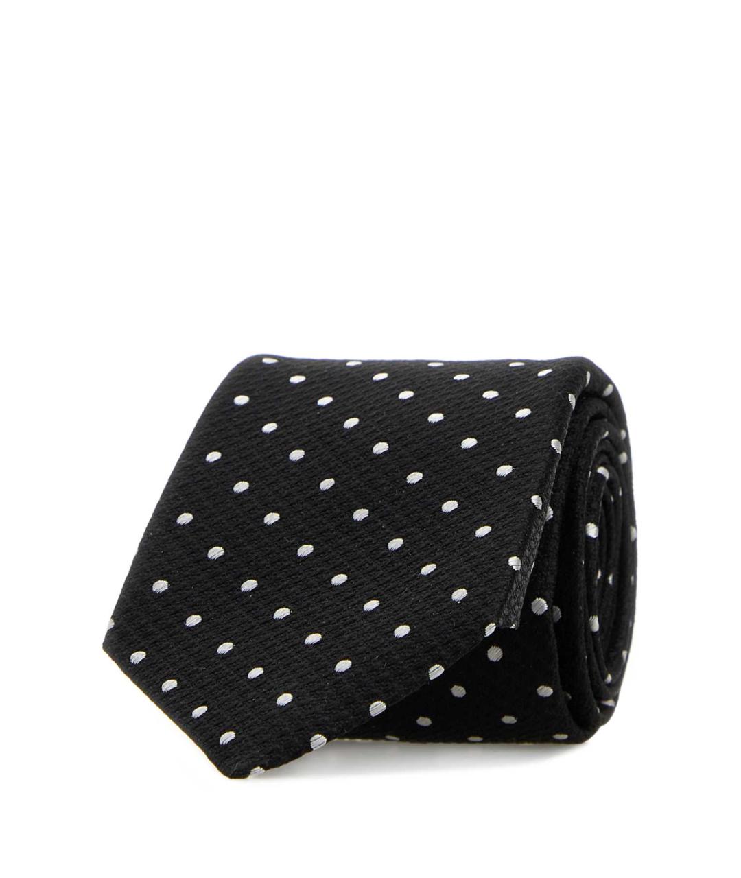 TOM FORD Черный шелковый галстук, фото 1