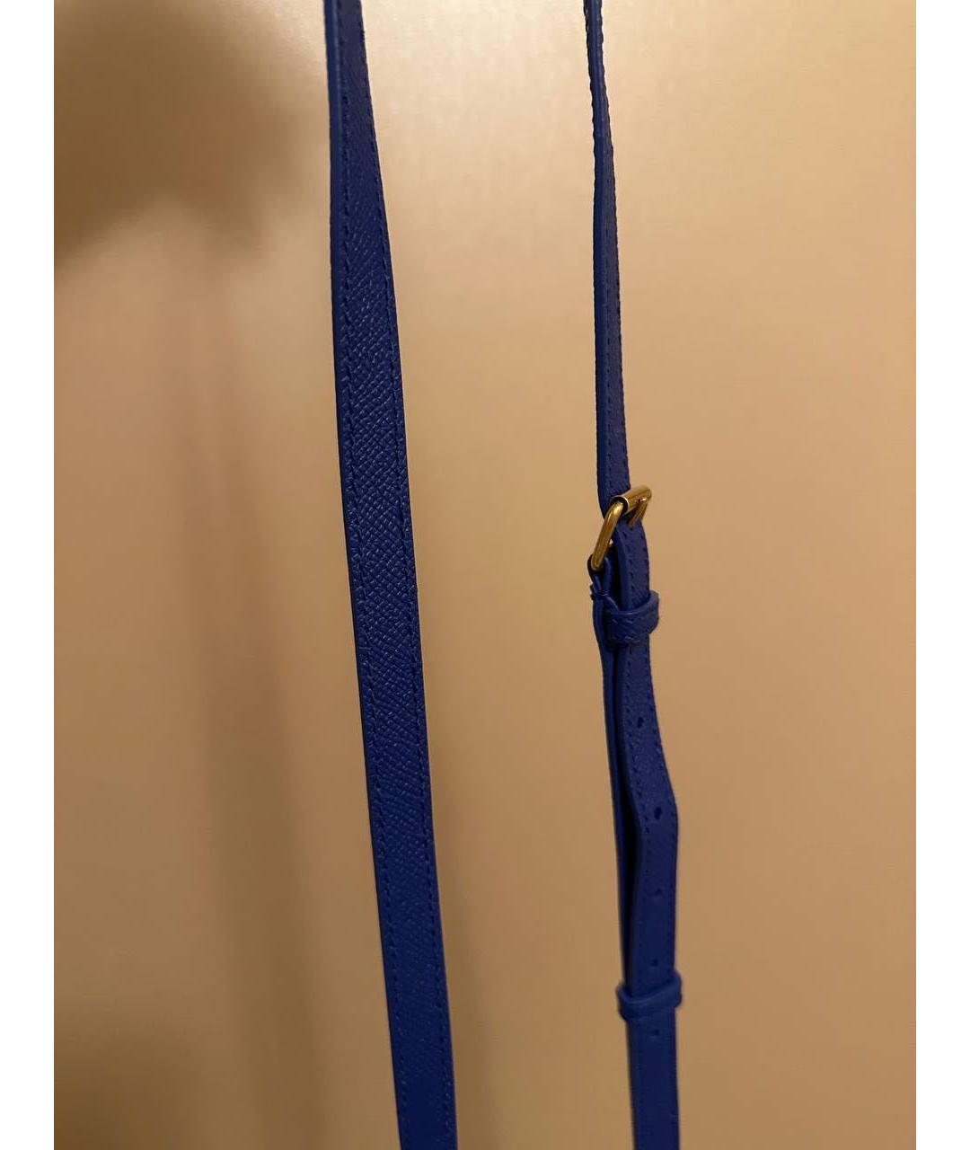 BALENCIAGA Синяя кожаная сумка через плечо, фото 6
