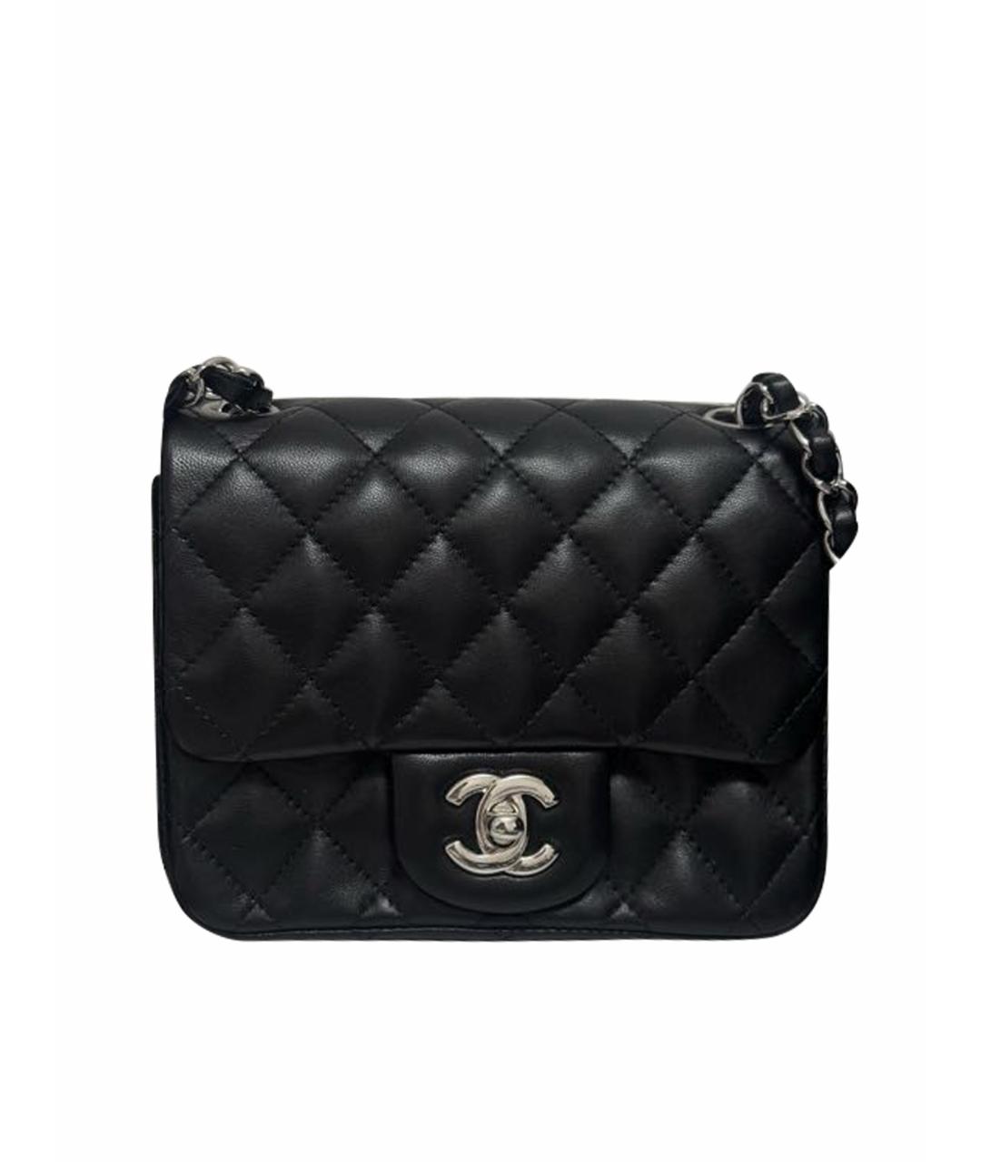 CHANEL Черная кожаная сумка через плечо, фото 1
