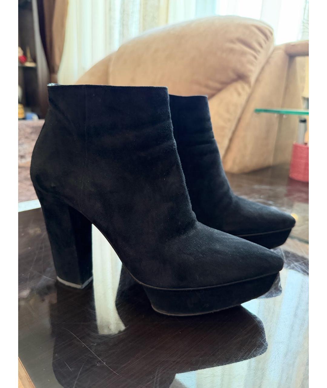 PRADA Черные замшевые ботильоны, фото 6