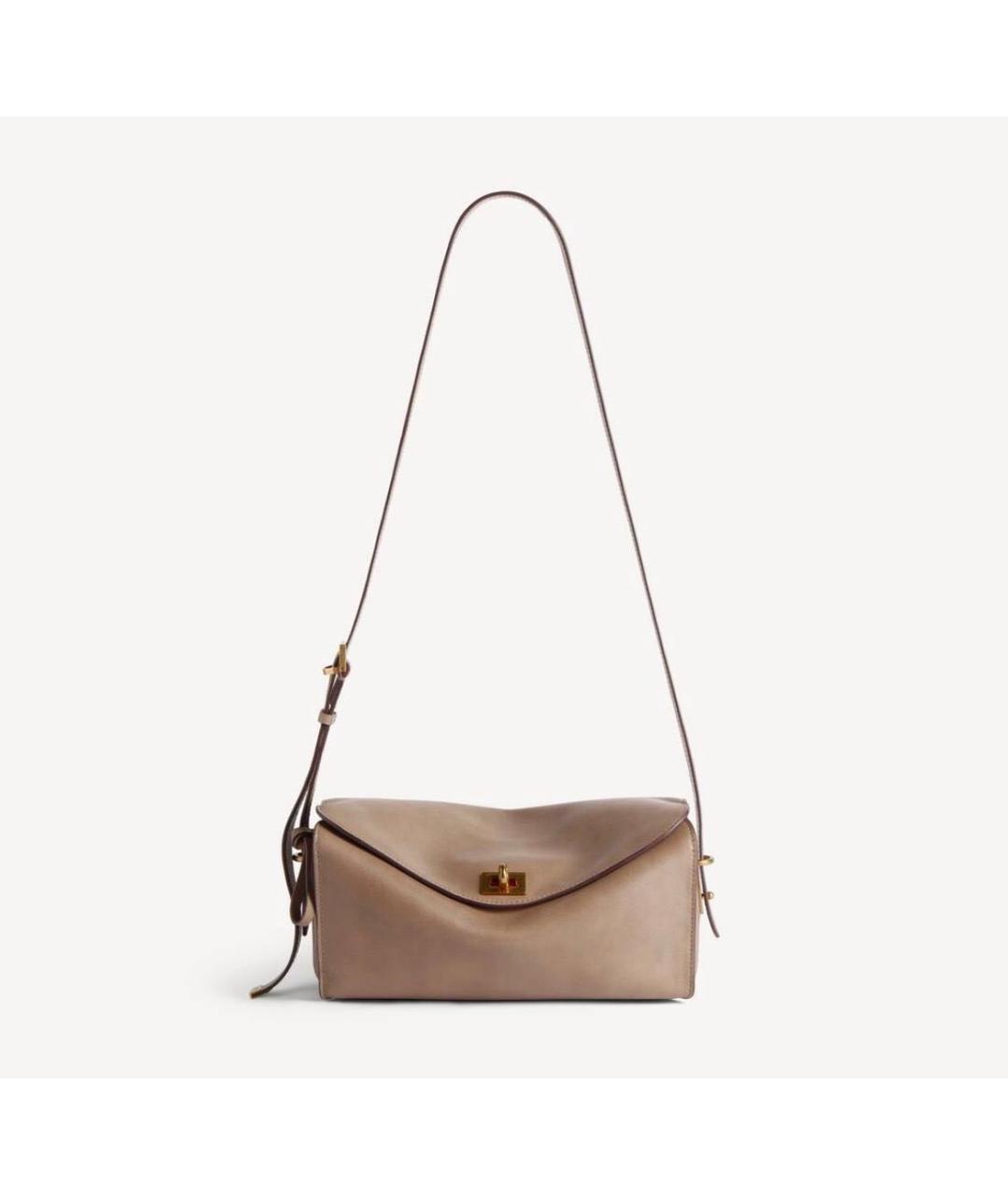 BALENCIAGA Бежевая кожаная сумка тоут, фото 2