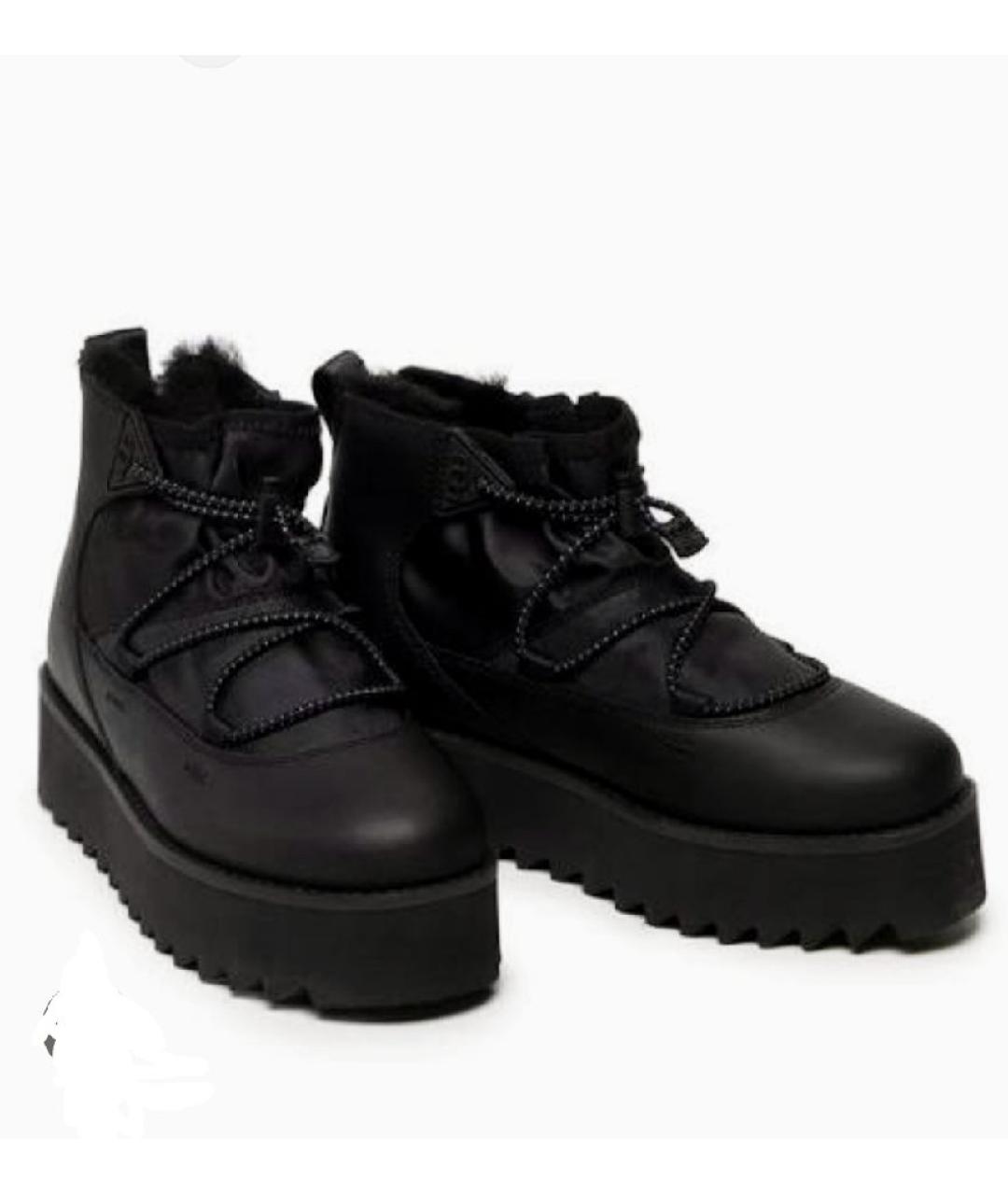 UGG AUSTRALIA Черные текстильные полусапоги, фото 2