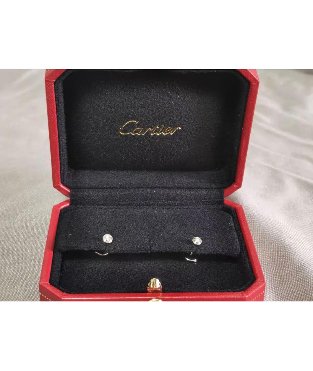 CARTIER Серебряные серьги из белого золота, фото 2